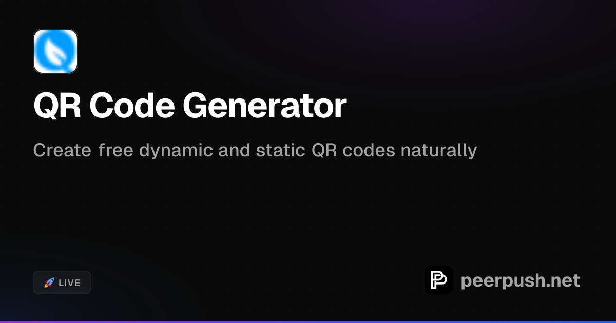 QR Code Generator - Create Dynamic QR Codes | PeerPush