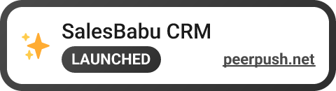 SalesBabu CRM