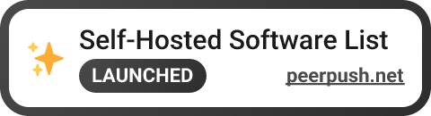 Self-Hosted Software List