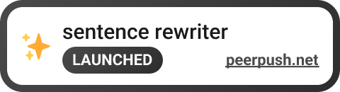 sentence rewriter