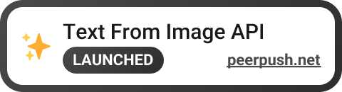 Text From Image API