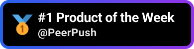 PeerPush badge for Ziit